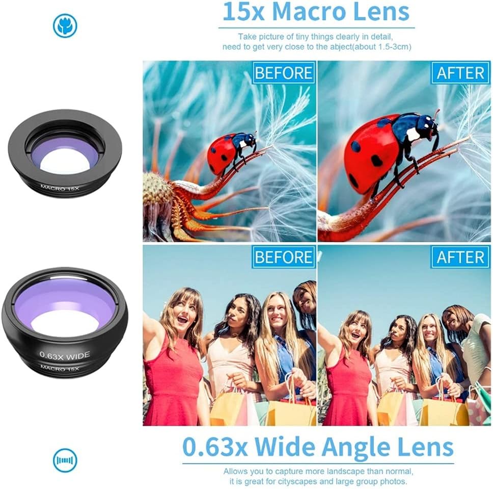 Mobile Phone Camera Lens Metal 16x Telephoto Telescope Lens with Tripod Fisheye Wide Macro for All Phones (Size : 16x Lens kit)