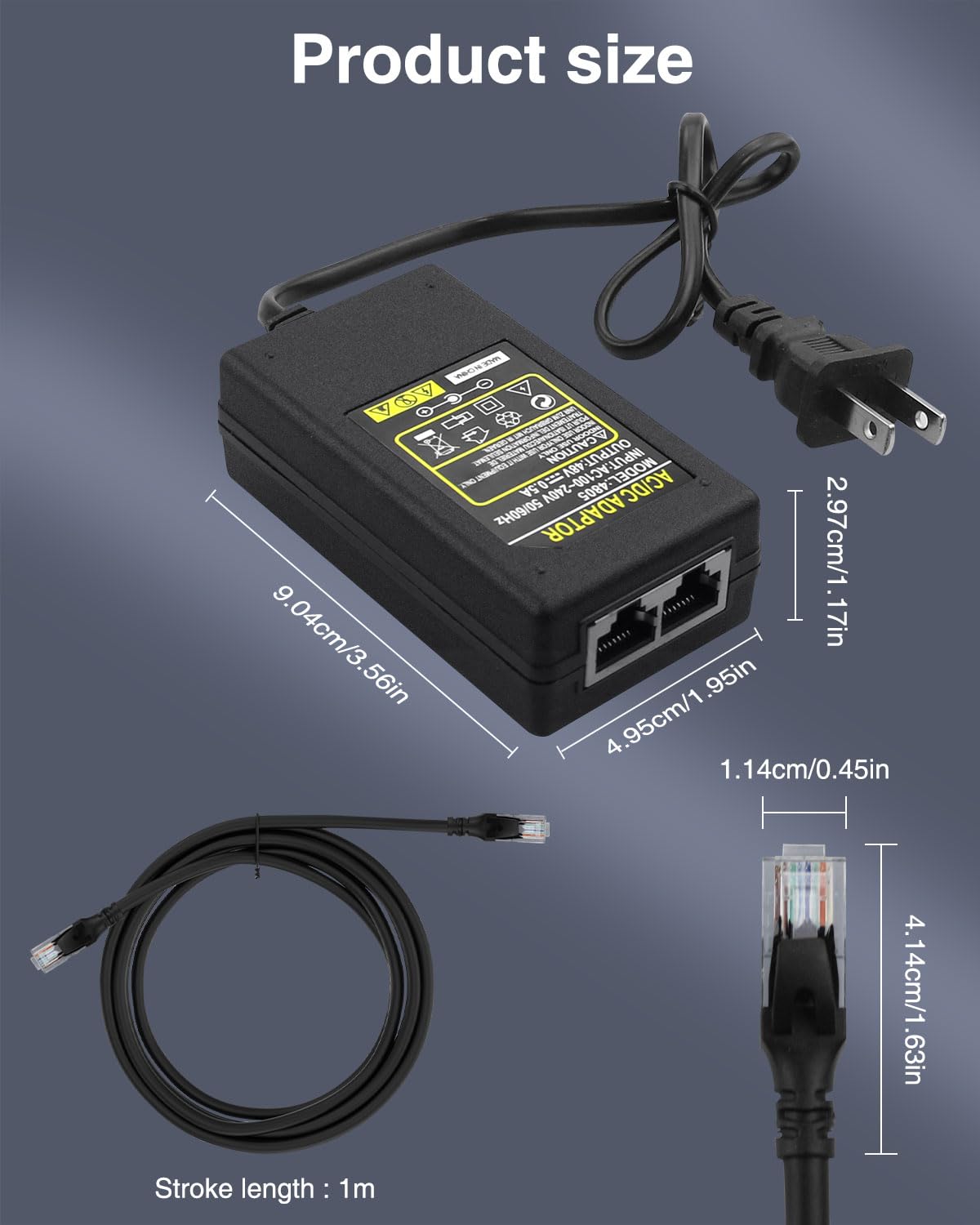 Amazon.com: Gigabit PoE Injector 48V Power Over Ethernet Supply