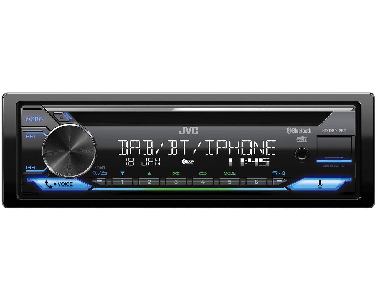 Jvc KD-DB622BT CD-Autoradio mit DAB+ und Bluetooth Freisprecheinrichtung (Soundprozessor