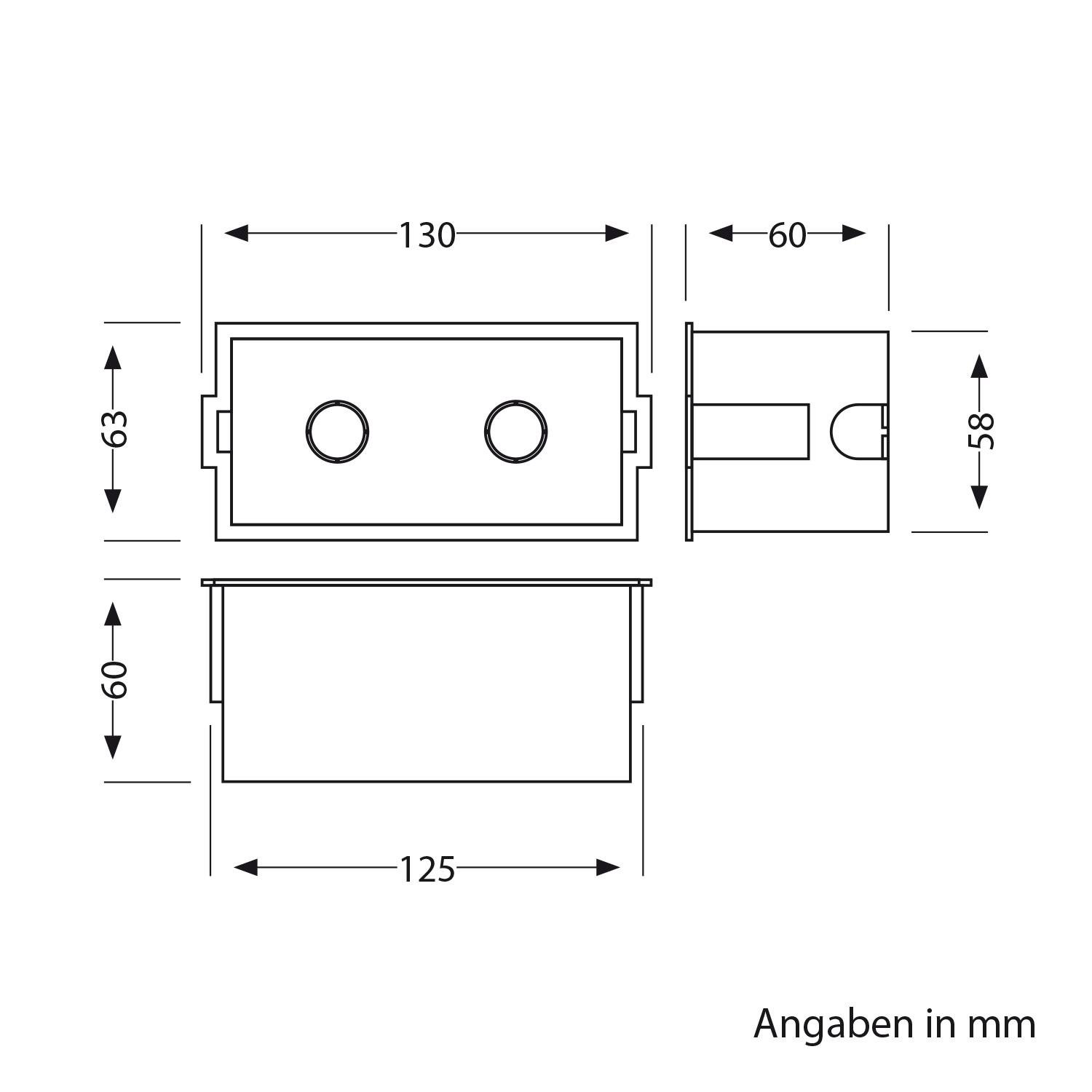 ledscom.de 4x LED Wandeinbauleuchte ZIBAL, Downlight für außen, IP65 matt, 140 x 70mm, 3,3 W, 223lm, kaltweiß