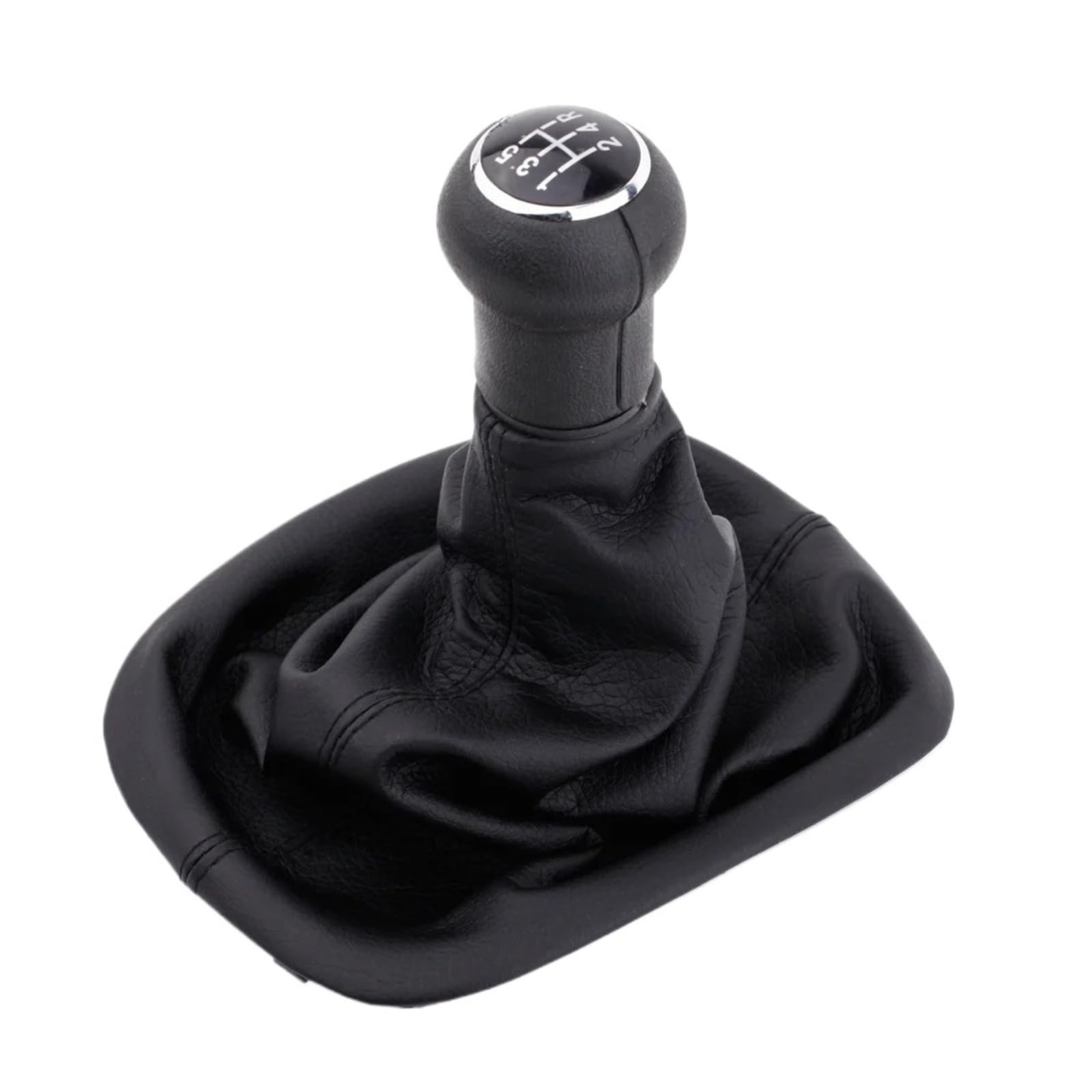 XZCVTYW Car Lever Gear Shift Knob 5 Speed Gear Shift Knob Gaitor Boot Black PU for Passat B5 Car Speed Shifter Lever Knob