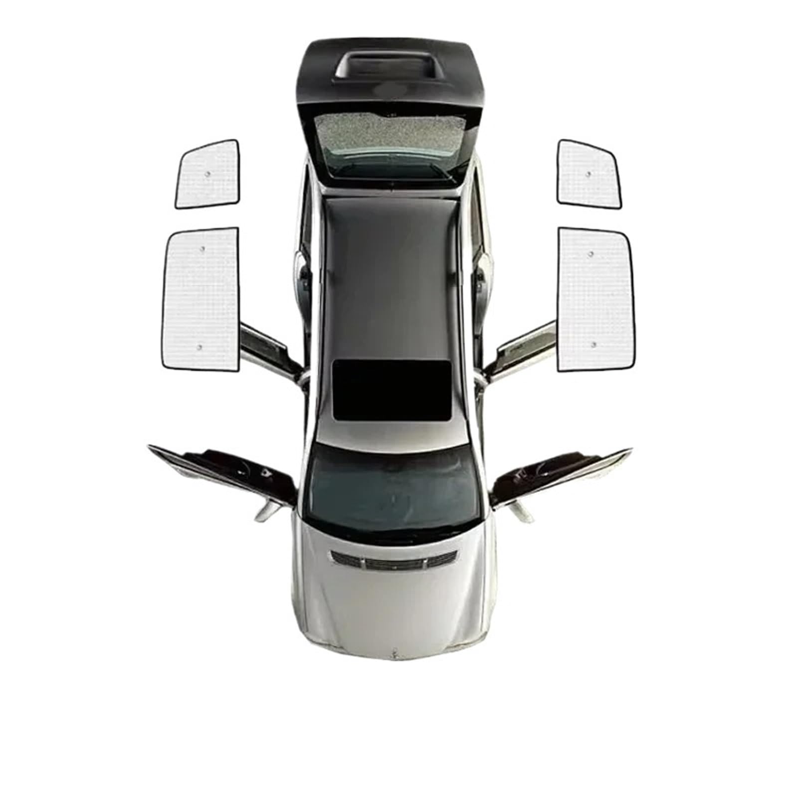 Parasole de Auto per per Touran 1T 2003-2015 | Parasole Coperture integrali Parabrezza Oscuranti Visiere anti UV(Rear Windows)
