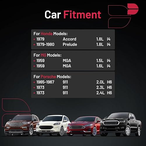 Miniatura 124 de BDFHYK Juego de 4 bujías de iridio compatibles con CL EL Integra 200 Sebring Avenger Caliber Journey Accord Civic Odyssey Compass Soul Spectra B2600