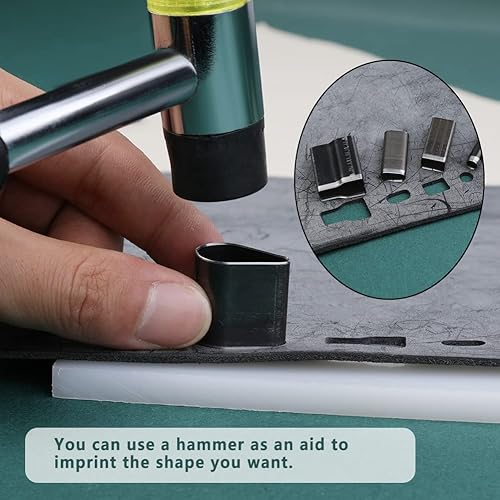 Miniatura 6 de Juego de herramientas de perforación de 24 estilos, herramienta de corte de cuero con un orificio, juego de herramientas de perforación de