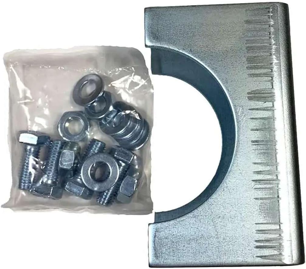 Ghost Controls AX4R Round Post Adapter Brackets to Adapt to 4 inch Round Steel Posts for Automatic Gate Opener Systems