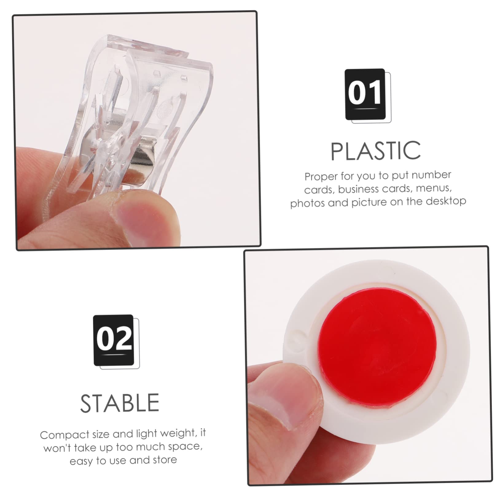 48pezzi Clip Pubblicitarie Rotanti Plastica Trasparente Da Supporti Per Cartelli e Etichette Per Negozi Supermercati e Fiere Facile Da Installare e Pratico Per Esposizioni