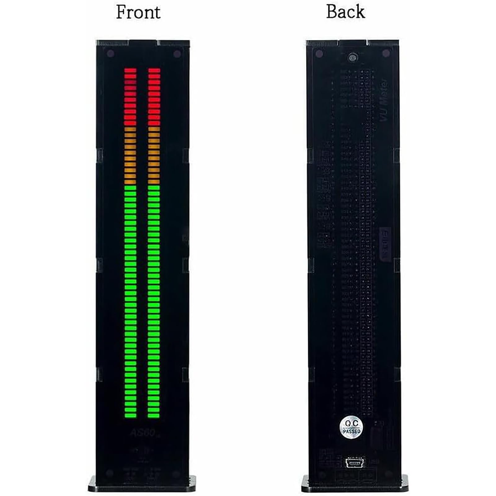 Analizator Widma Audio, Analizator Widma Muzycznego LED Z Dwukanałowym, 60-segmentowym Miernikiem VU, Regulowaną Prędkością I Wzmocnieniem, Do Domu I Samochodu