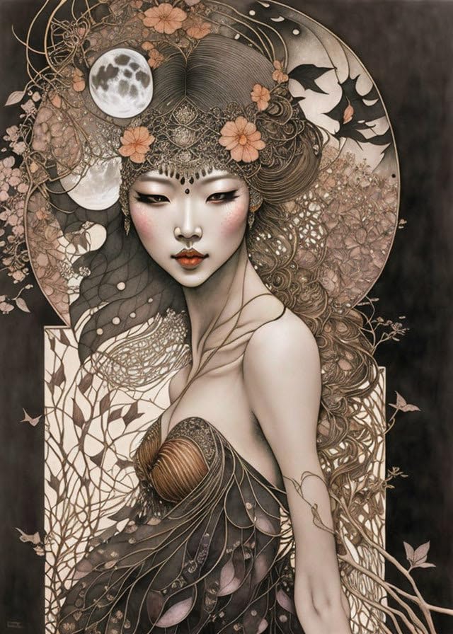 Poster femme Oh How Wild a Night SERENDIPITP toile sans cadre 58x90 cm