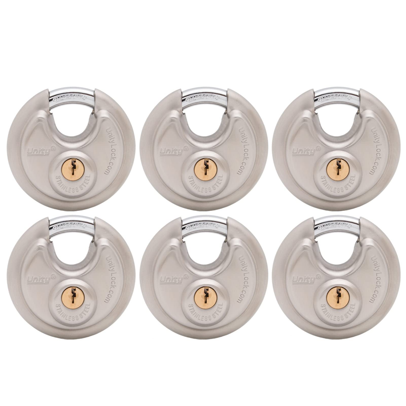 Unity Keyed Padlock 2 3/4''(70mm), Stainless Steel Disc Lock Outdoor ...