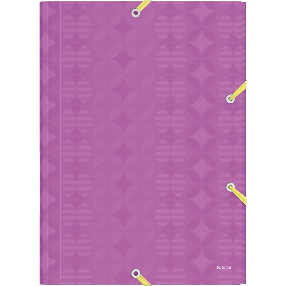 Leitz Carpeta de 3 solapas, gama Retro Chic, violeta/amarillo