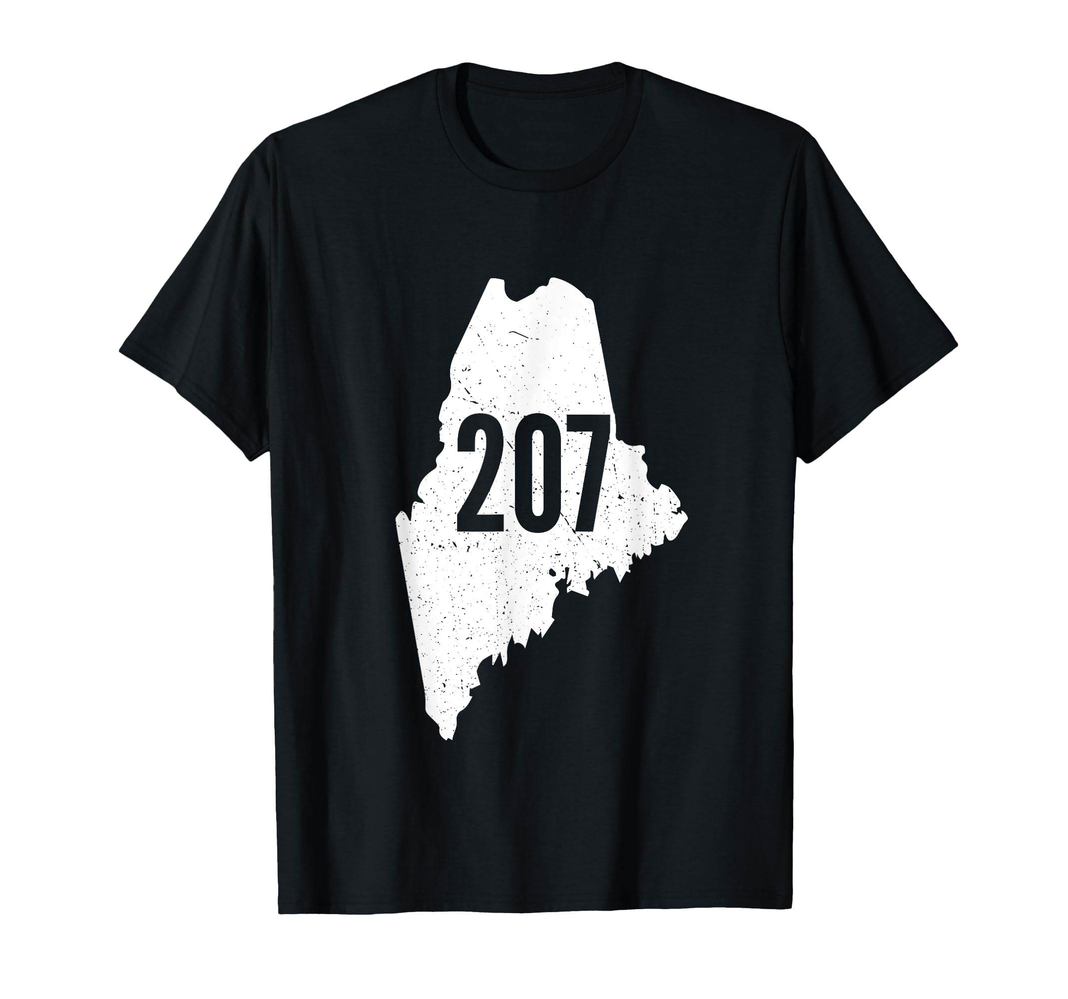 Amazon.com: 207 Maine State Area Code Outline Pride T-Shirt : Clothing ...