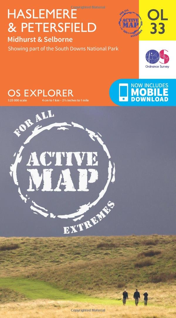 Haslemere & Petersfield Map | Weatherproof | Midhurst & Selborne | Ordnance Survey | OS Explorer Active Map OL33 | England | Walks | Hiking | Maps | Adventure (OS Explorer Map Active): 33