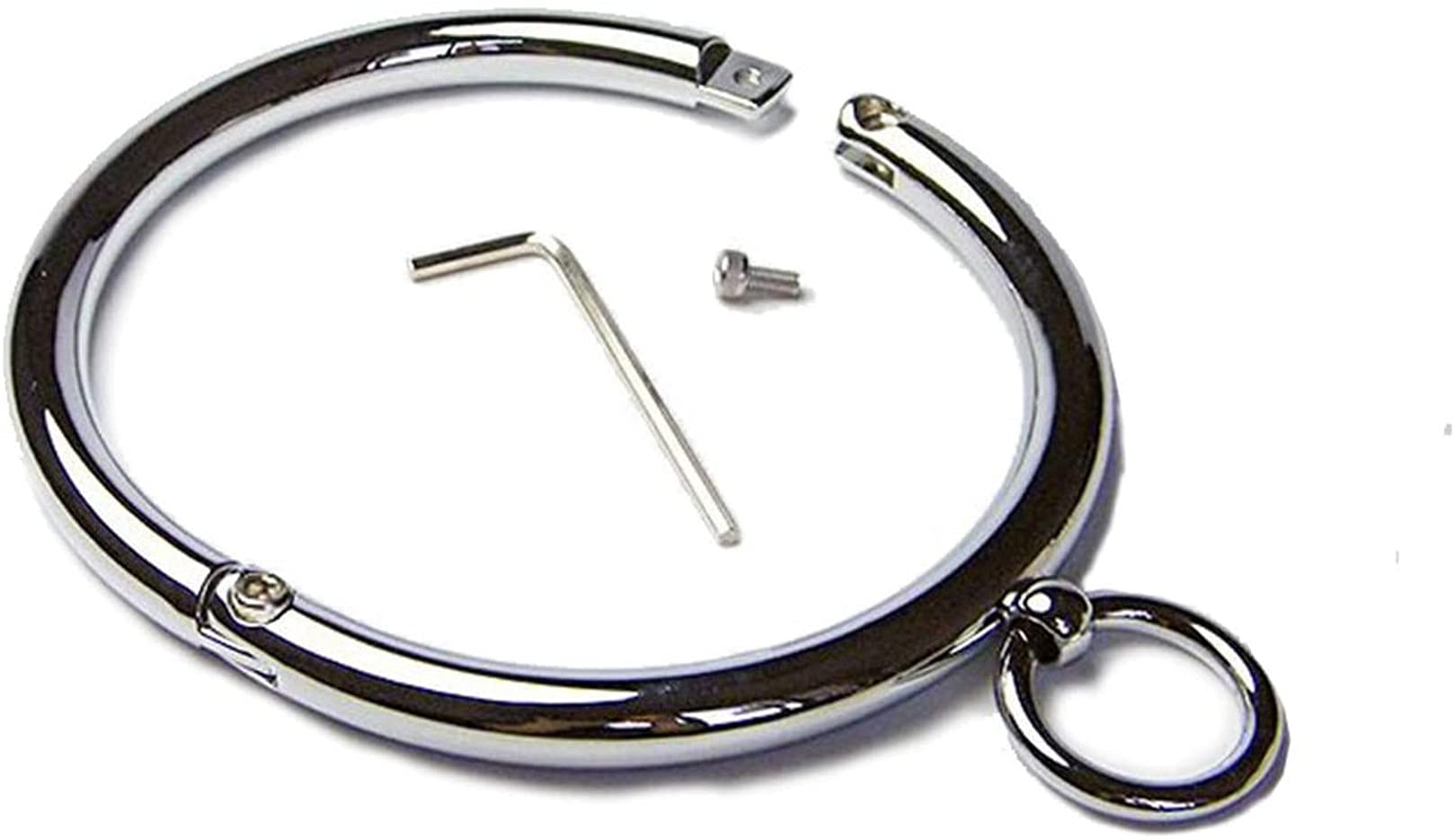 8Pcs Edelstahl Bondage Handgelenk Manschetten Fußfesseln Slave Metall Kragen Halsband Nippel Klemmen Analplug Erwachsene Spiel Set Fetisch Sexspielzeug für Männer Frau paare,Female,Silber