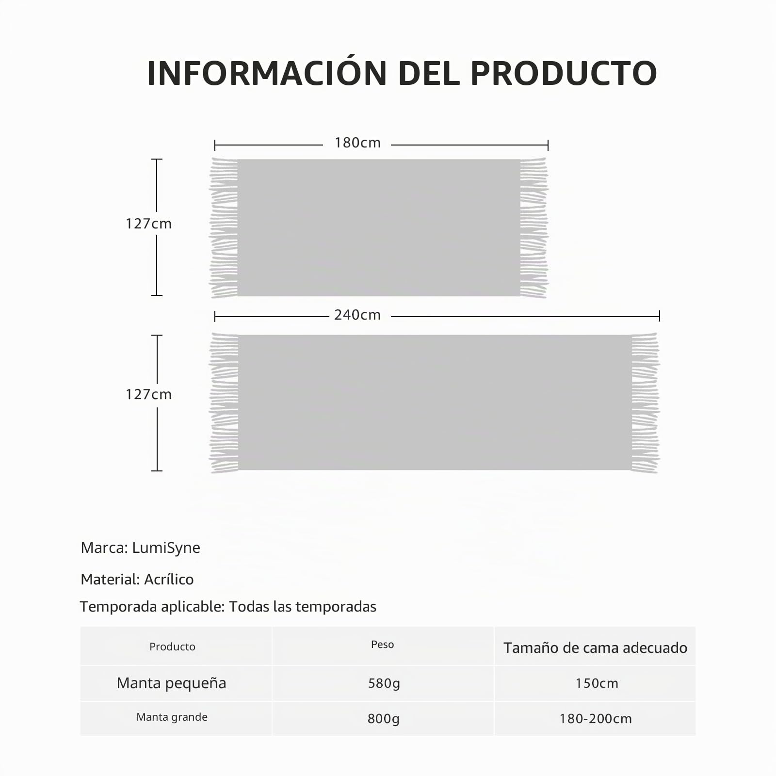 LumiSyne Manta De Punto con Borlas Transpirable Mantas Celulares Estilo Nórdica Comoda Suave Cubresofa Cubrecama Plaid Manta Decorativa para Sofá Cama Silla