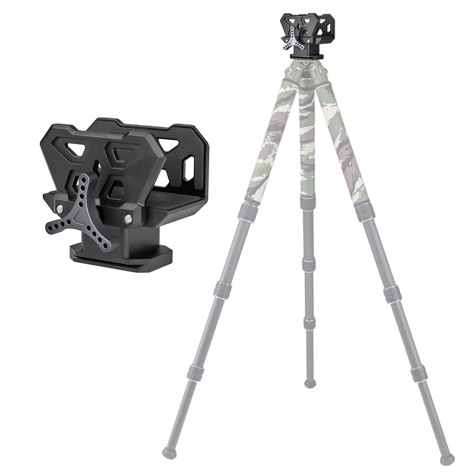Lega di alluminio Resto Selle Treppiede Resto Morse Mount Morsetti Adattatore Esterno Con 3/8 Pollice Thread