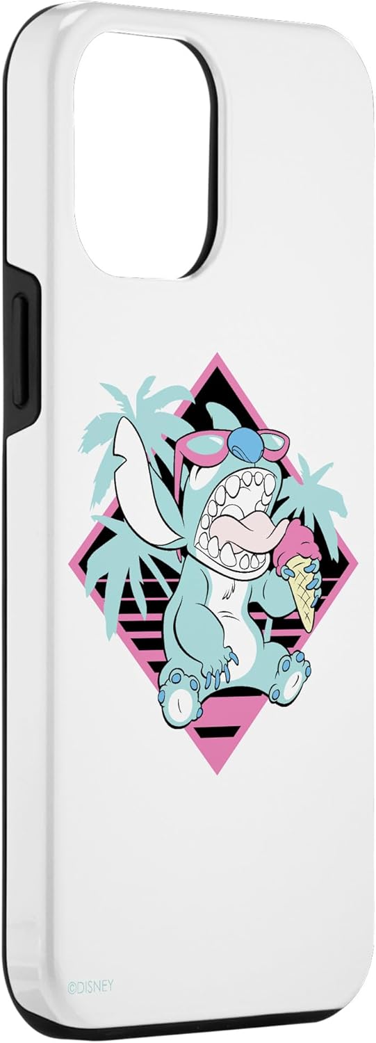 iPhone 14 Pro Max Disney Lilo and Stitch Ice Cream Retro 90s Beach Case