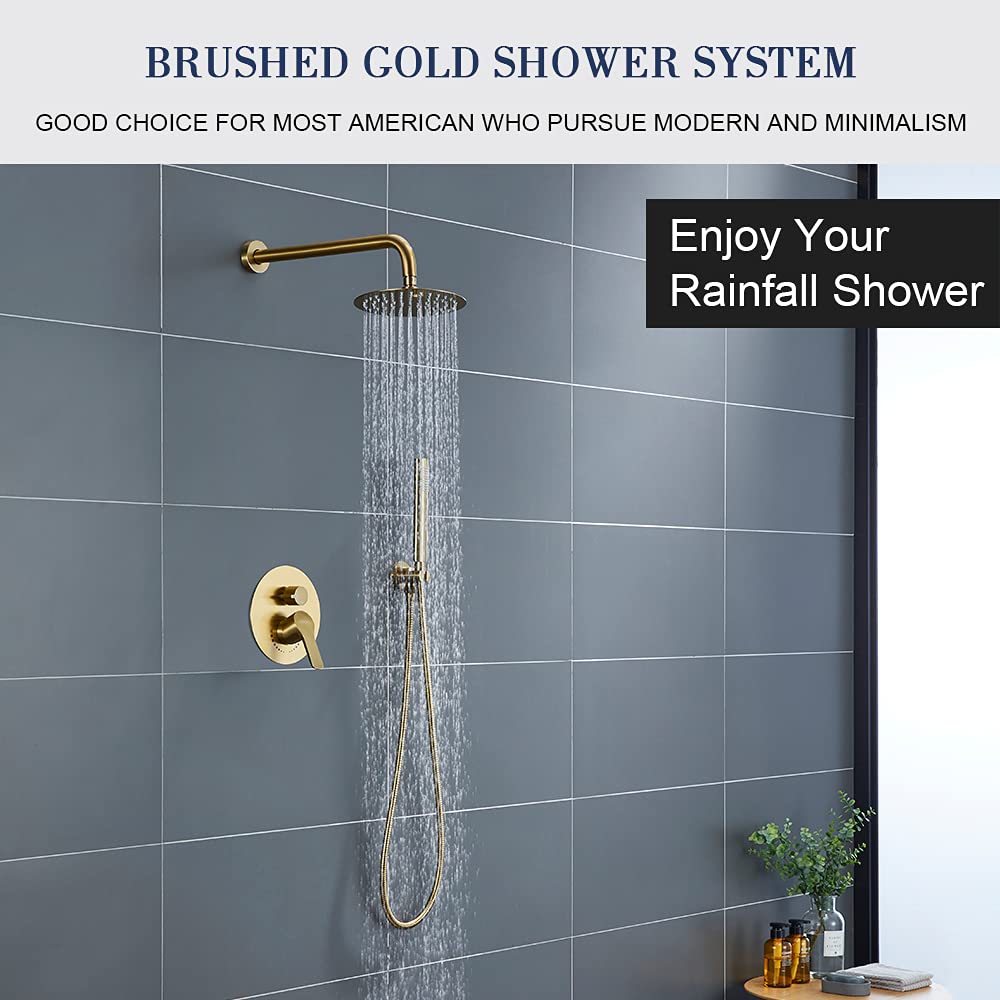 Panel Ducha Con Cabezal Ducha De Lluvia, Sistema De Panel De Ducha De