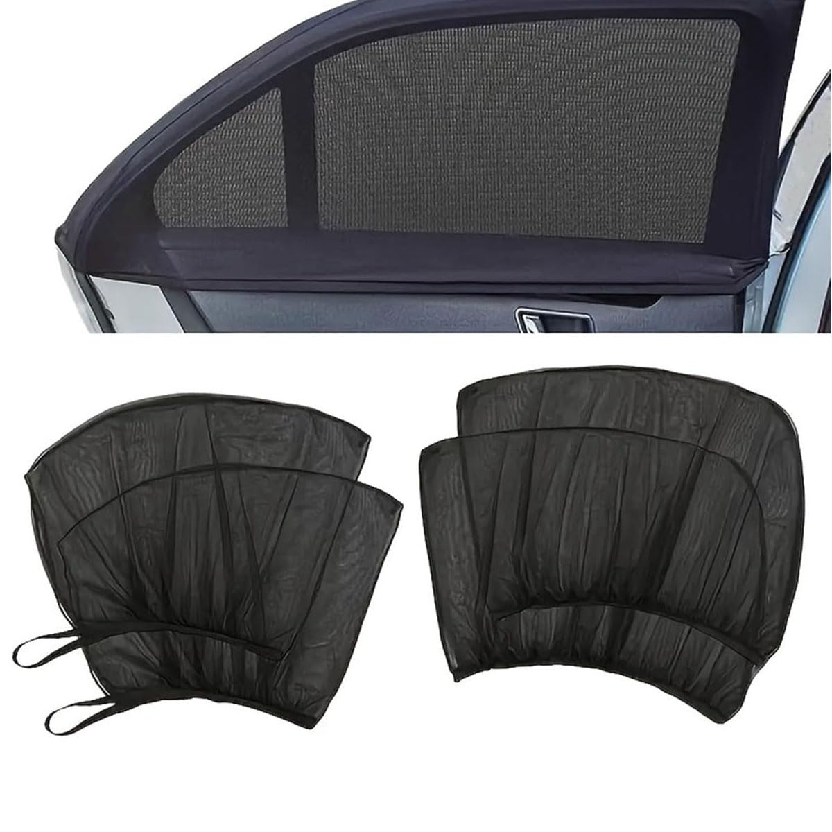 Yyfyyds Normal 4Pcs Car Window Mosquito Net,Compatible With Vw T-Roc Suv/R-Line (A11),Car Accessories