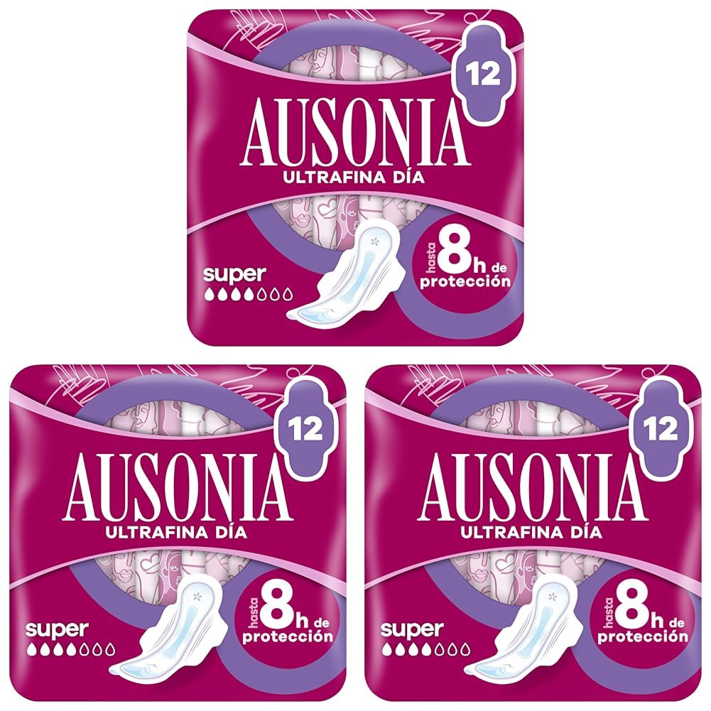 Ausonia Compresas Ultrafina Super Con Alas, 12 unidades, Para Protección Durante El Día, Hasta 8 Horas De Protección — view 9