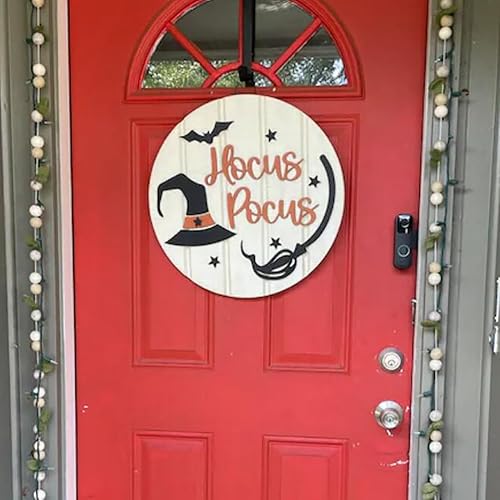 Miniatura 7 de Plantillas de Halloween para pintar de 12 pulgadas, gran plantilla reutilizable de Halloween para colgar puertas, plantillas redondas de fantasmas