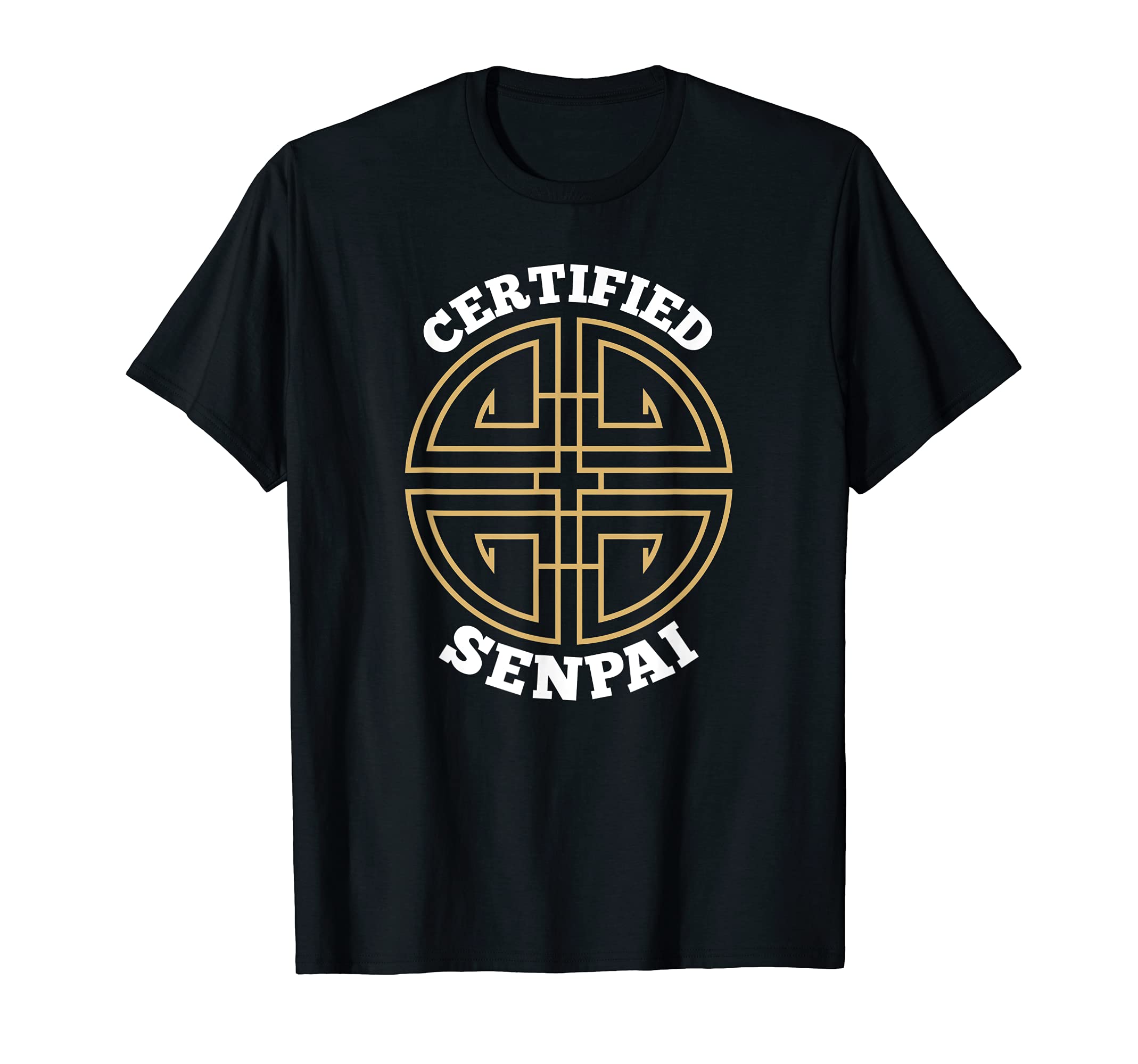 Mens Certified Senpai T-Shirt Anime T-Shirt Senpai Gift T-Shirt
