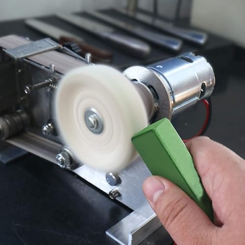 Miniatura 5 de Auniwaig Kit de compuesto de pulido de cuero, compuesto de pulido verde para afilar y cortar madera, tallado de raíces, metal, 49.77 onzas