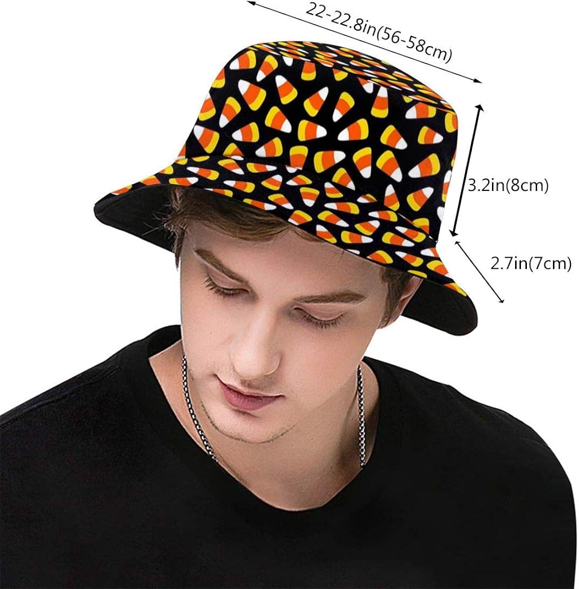 Candy corn bucket hat Clearance