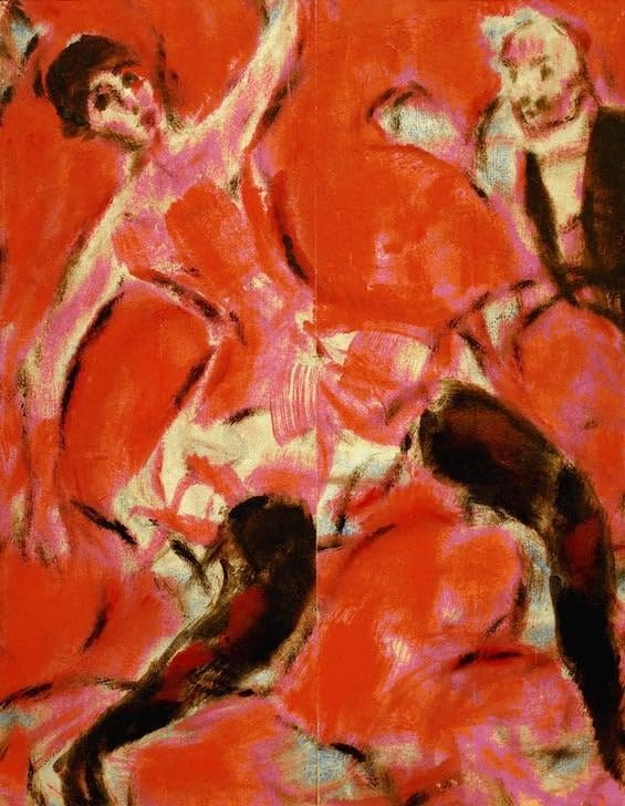 Christian Rohlfs poster peinture sur toile art danse moderne décoration murale salon 60x90cm