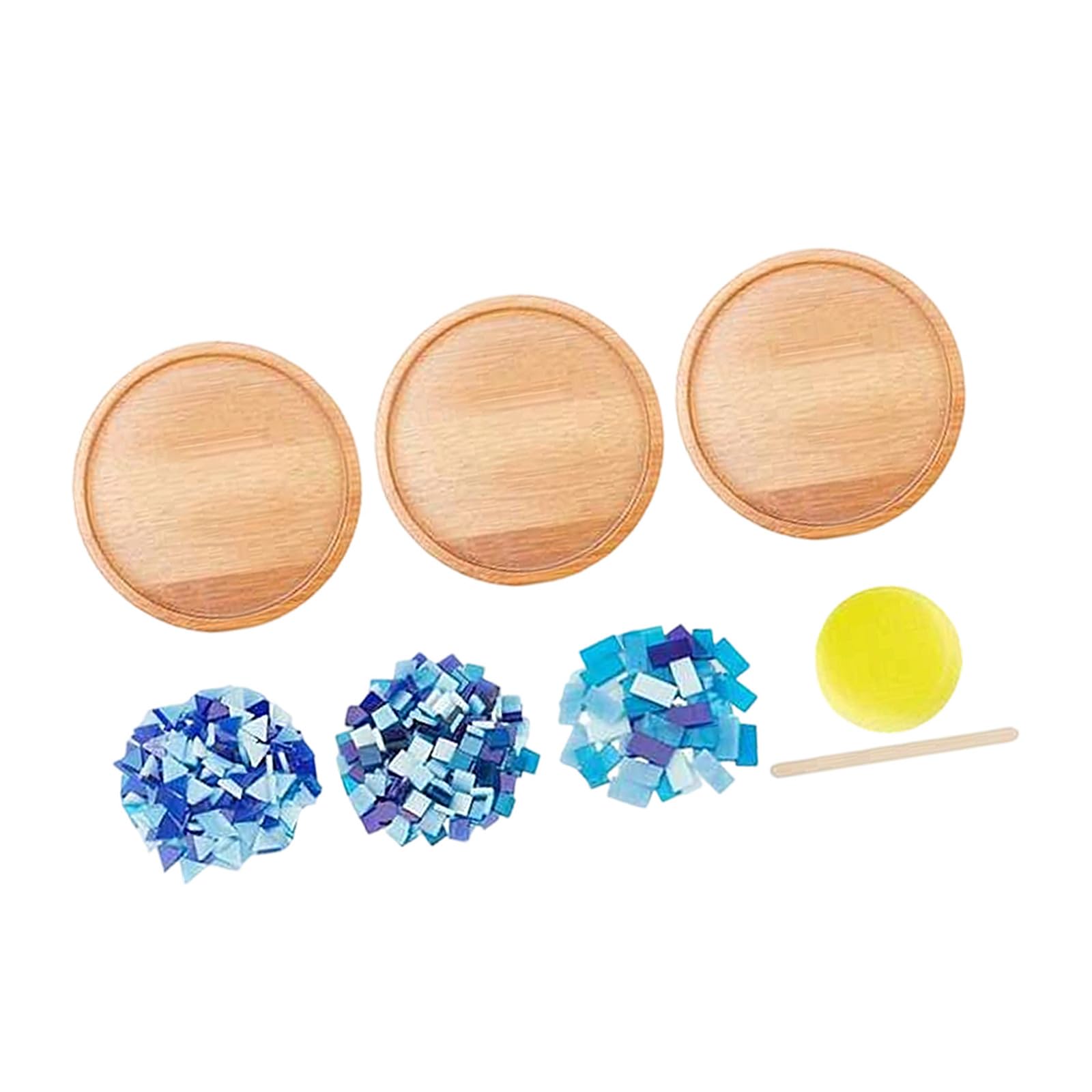 APGLSXY Craft Project Set for Coasters Features Glass Tiles and Base Various Color Available Creative Art Supplies