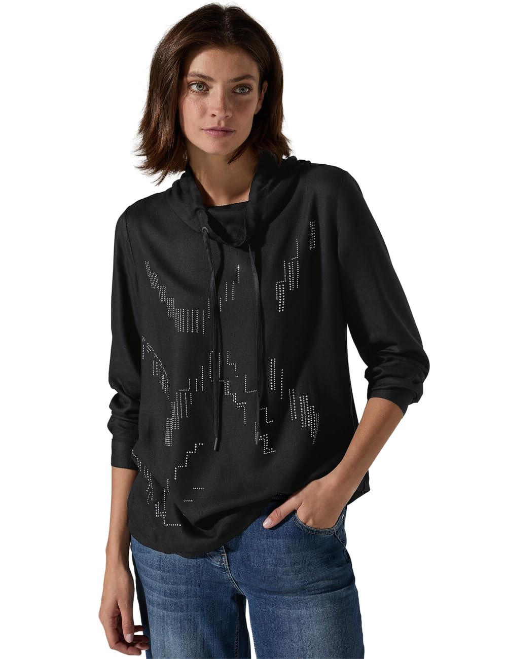 Cecil EOS Hotfix Blouse, Black, XL
