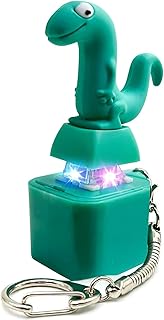 Lizard Fidget Keychain Clicker Toys, Lizard Button Keychain Adult Anxiety Relief Toy with Colorful Light & Sound, Adults Keyboard Clicker for Stress Relief & Quiet Play & Entertainment