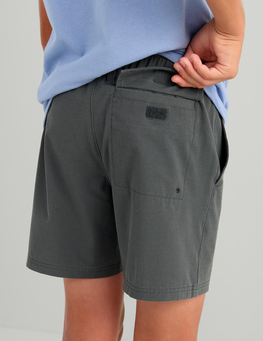 HUK Kids' Shoreside Short, 6" Inseam, UPF 30 Stretch Fishing Short with Elastic Waistband