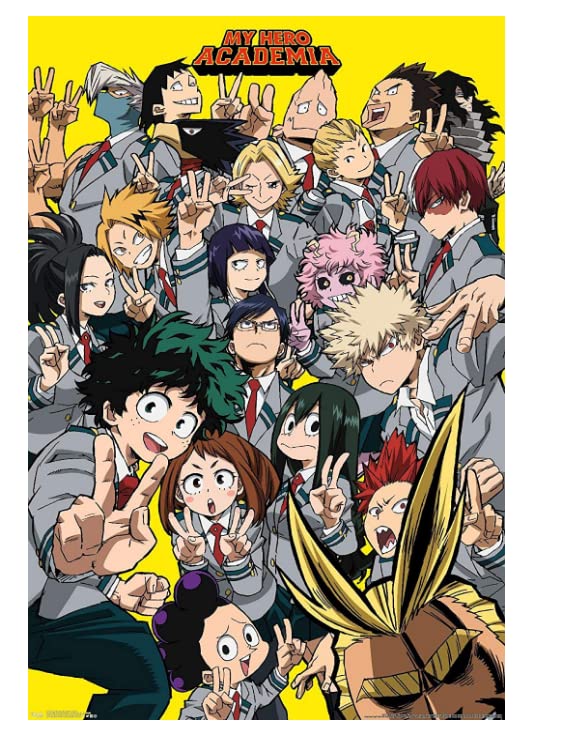 Posters Gift Set for Fans, 8Pcs Wall Poster Hot Anime My Hero Academia Poster, Unframed Version