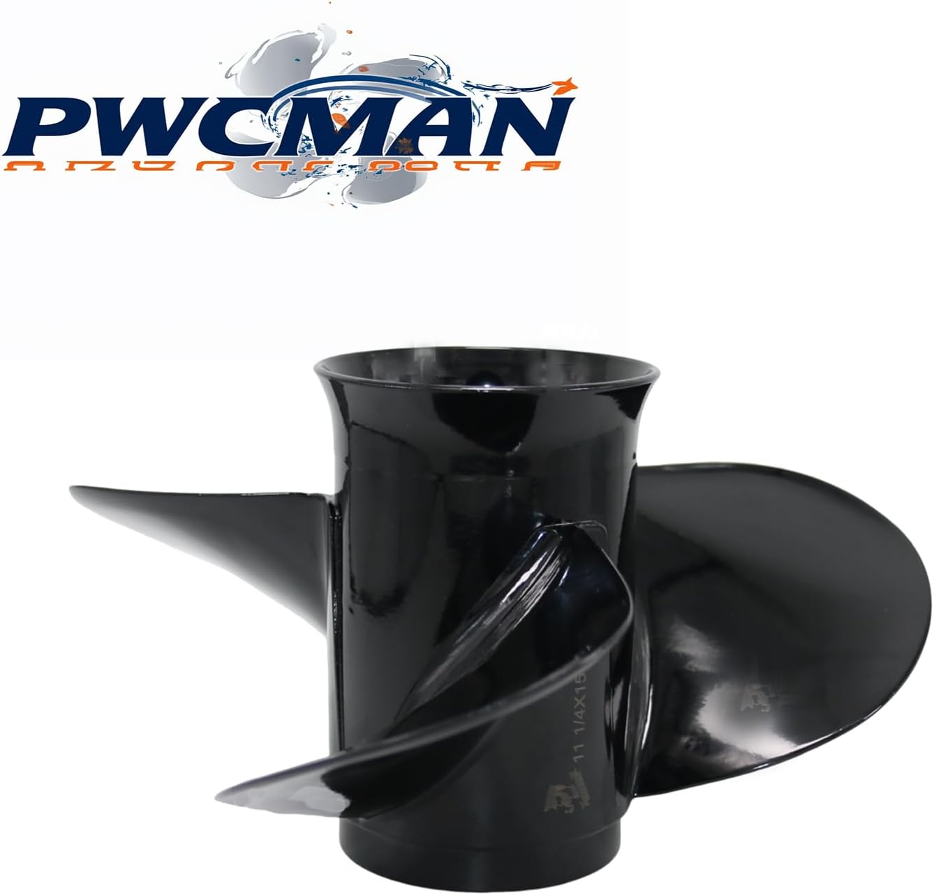 Boat Propeller 11 X 17 for Suzuki Outboard 35-65HP Motor Engine 13 Tooth Spline Outboard Propellers,3-Blade,RH, 58100-88L83-019