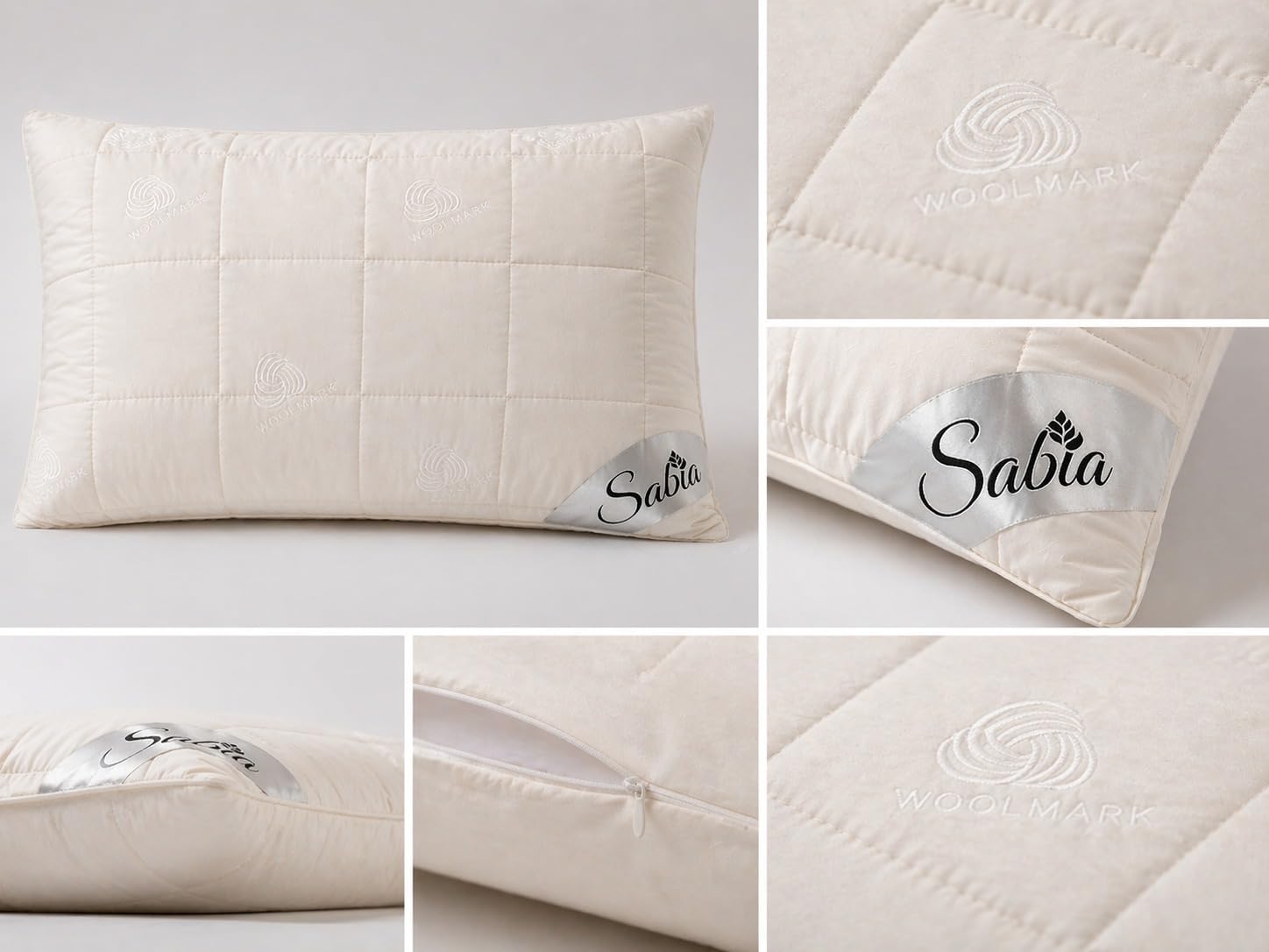 Wool Pillow Protectors, 2 Pack, Standard/Queen, 20 x 28 in