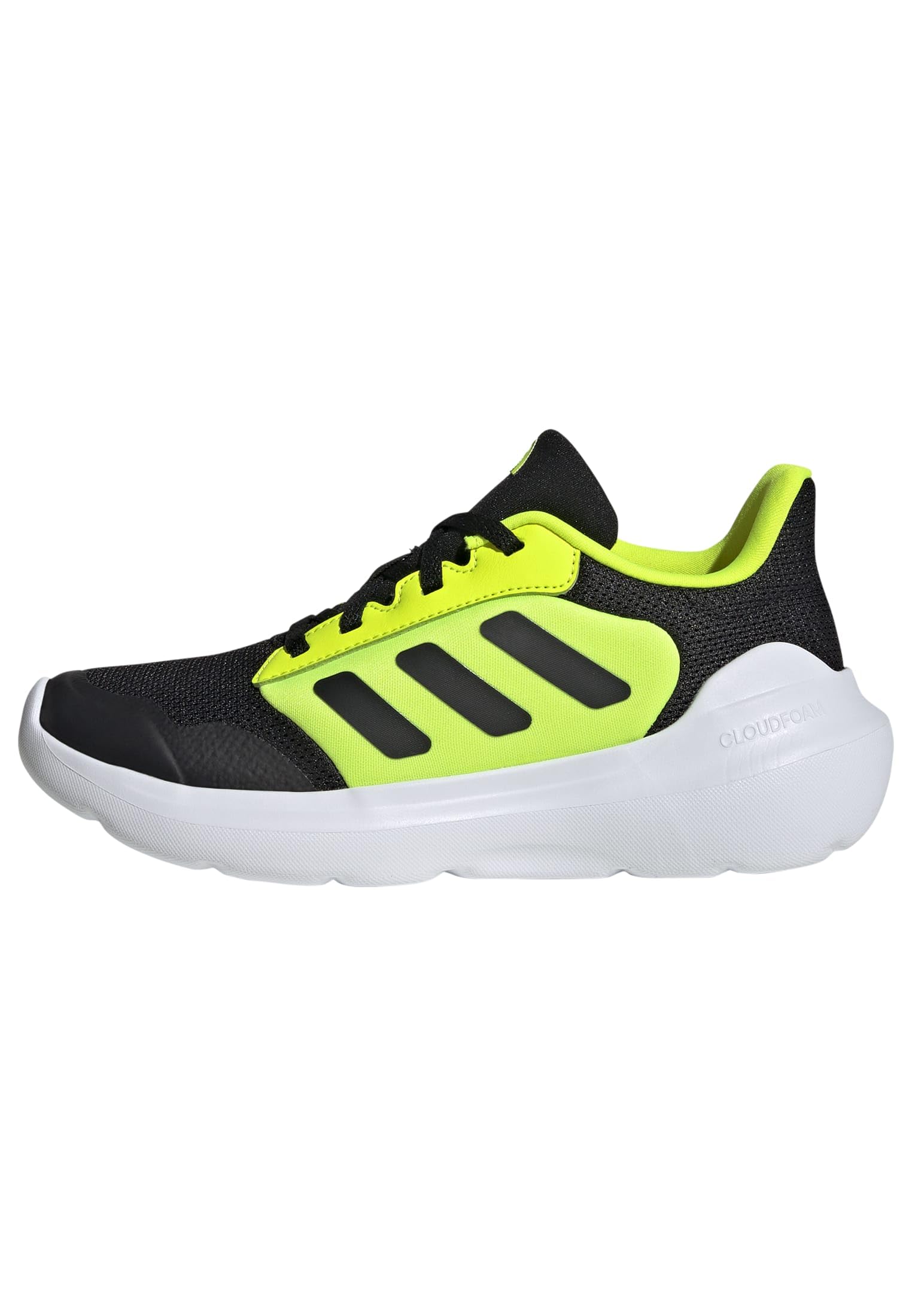 adidas Unisex Kids TENSAUR Run 3.0 Shoes Junior, Core Black/Core Black/Lucid Lemon, 4.5 UK