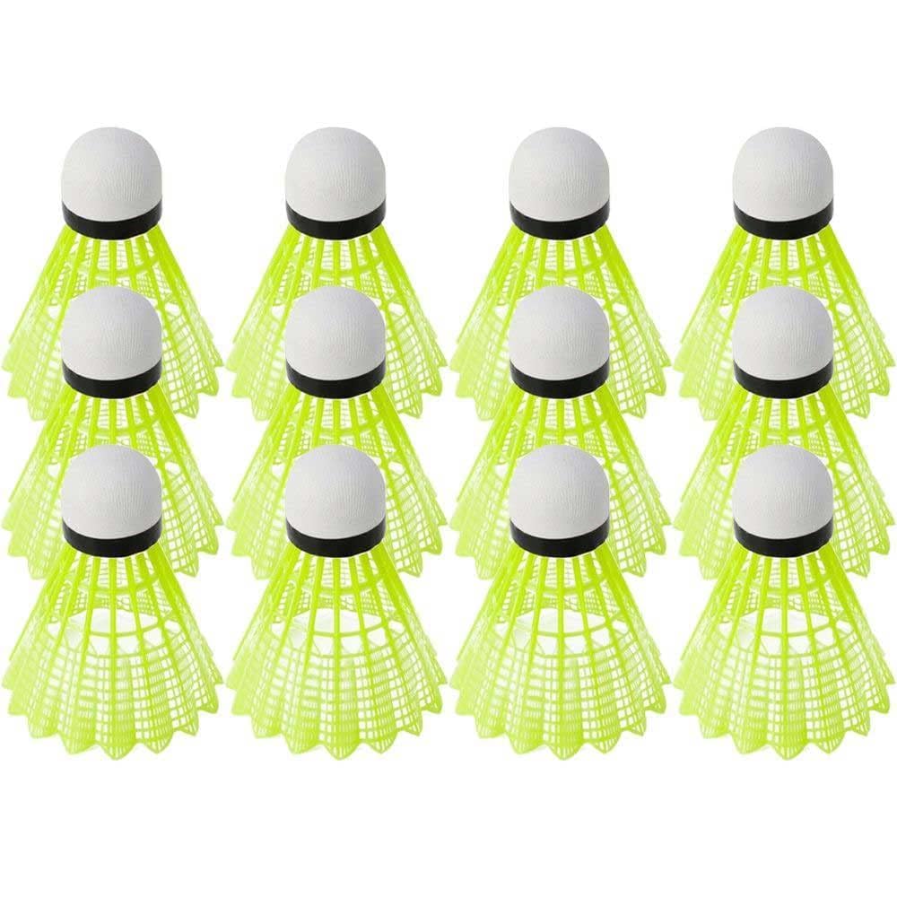 LNGJIN Volani da Badminton, 24 Pezzi Palline da Badminton in Nylon, Portatili per Allenamento e Competizione
