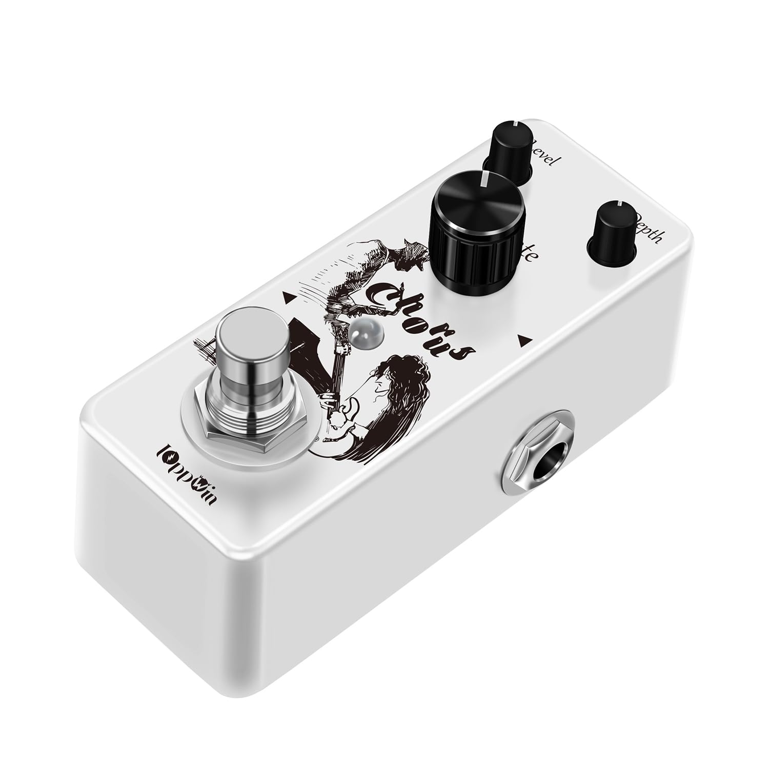 Analog Chorus Pedal - Warmes, Klares Chorus-Klang für Rock, Blues & Post-Rock | Metallgehäuse | True Bypass | Mini-Format Gitarreneffekt