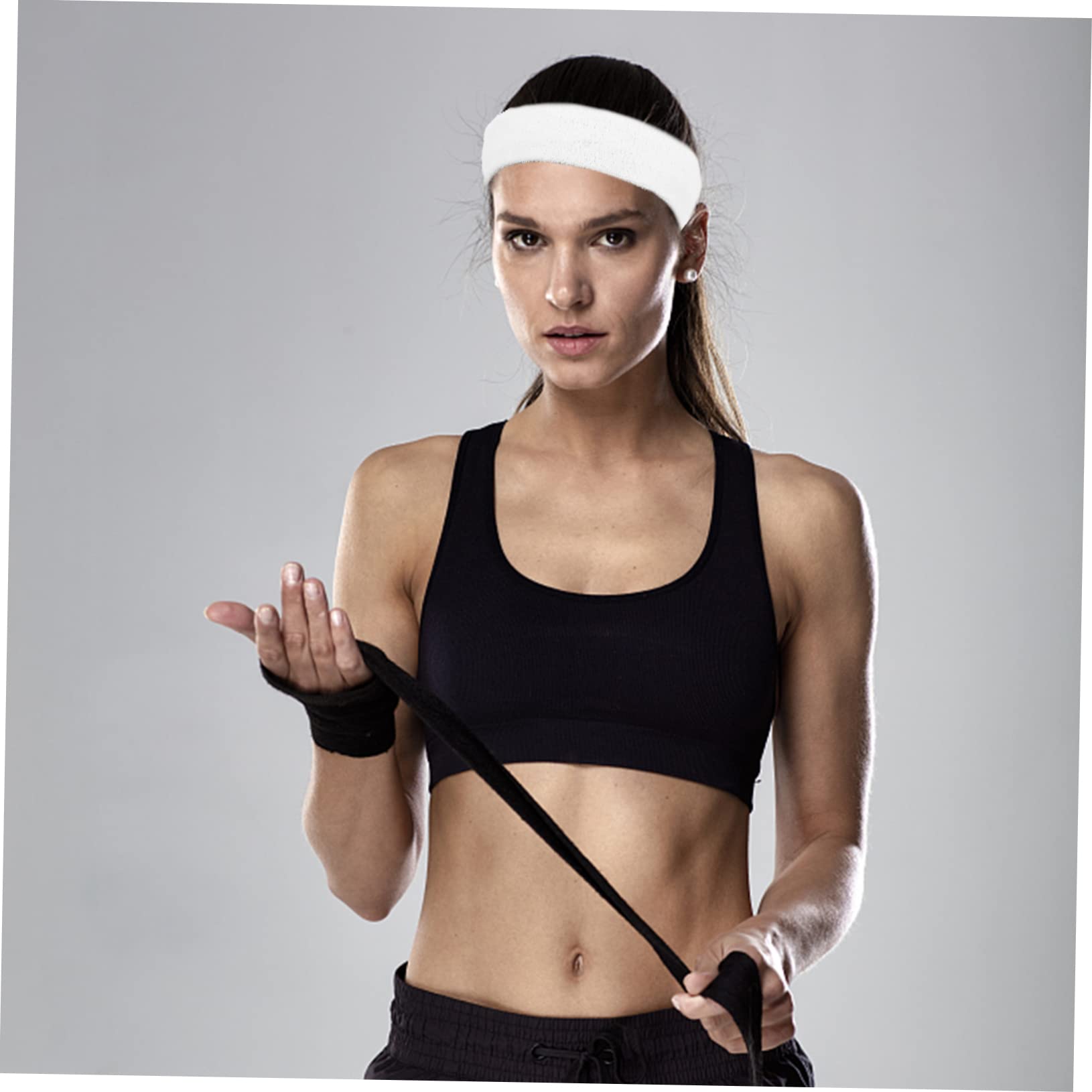 Kisangel 20piezas Banda De Sudor para Correr y Fitness Transpirable para Yoga y Entrenamientos Accesorios Deportivos para Hombres y Mujeres