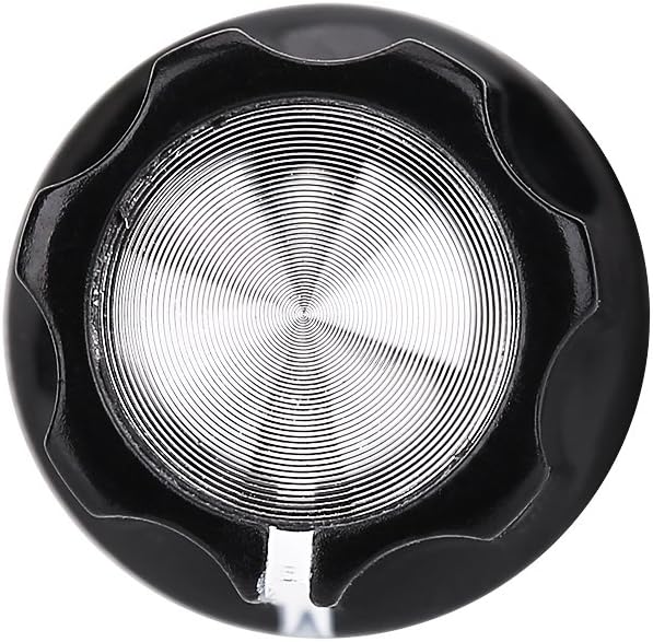 10Pcs Guitar Potentiometer Knobs, Aluminum Plastic D Shaped Shaft Tone Volume Control Caps, with Anti Design, for Electric Bass Guitar Replacement Parts
