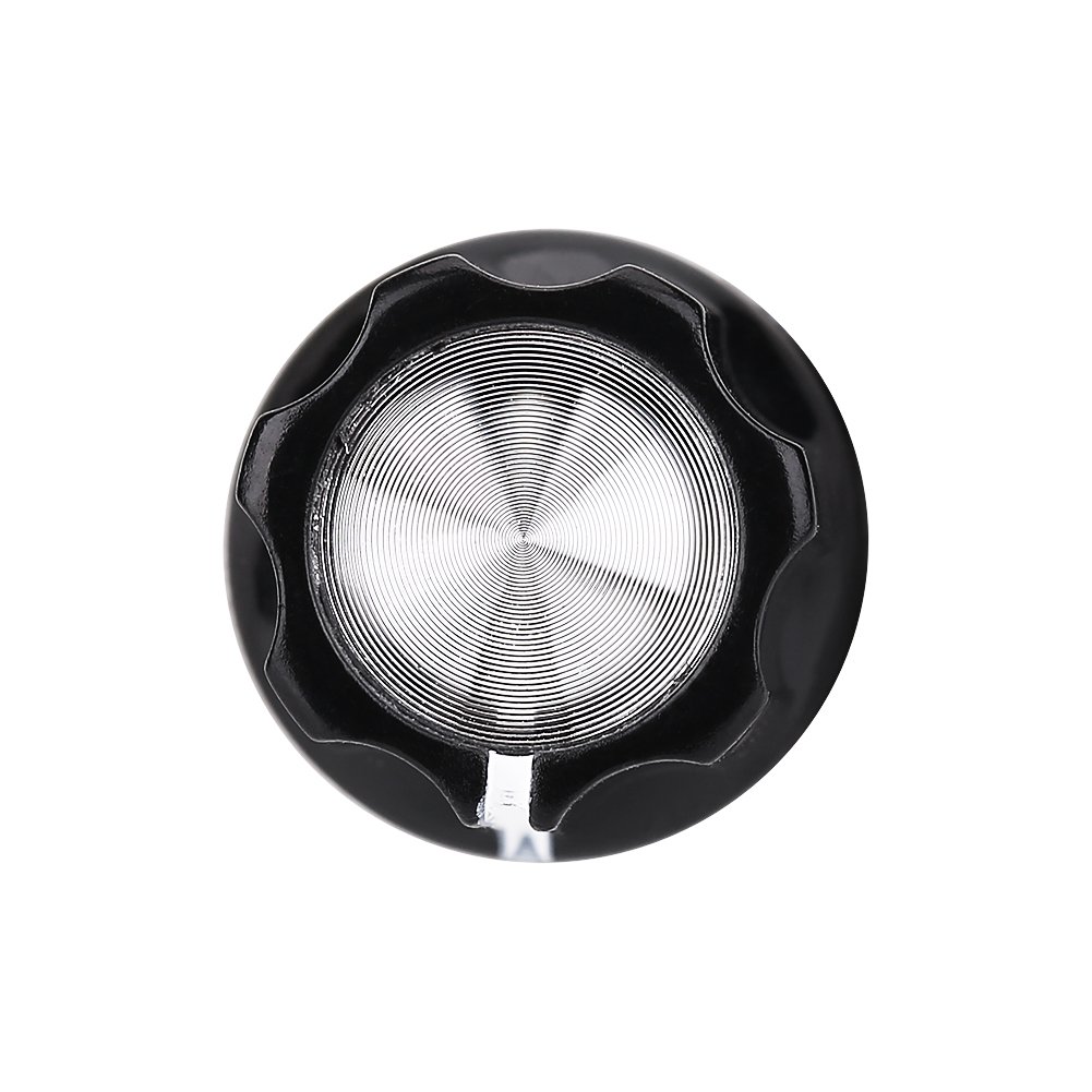 10Pcs Guitar Potentiometer Knobs, Aluminum Plastic D Shaped Shaft Tone Volume Control Caps, with Anti Design, for Electric Bass Guitar Replacement Parts