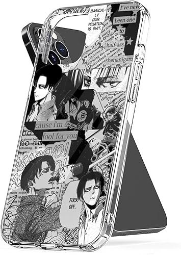 Funda para teléfono Levi Protect Ackerman a prueba de golpes, accesorios de TPU compatible con iPhone 14 Pro Max 13 12 11 X Xs Xr 8 7 6 6s Mini Plus