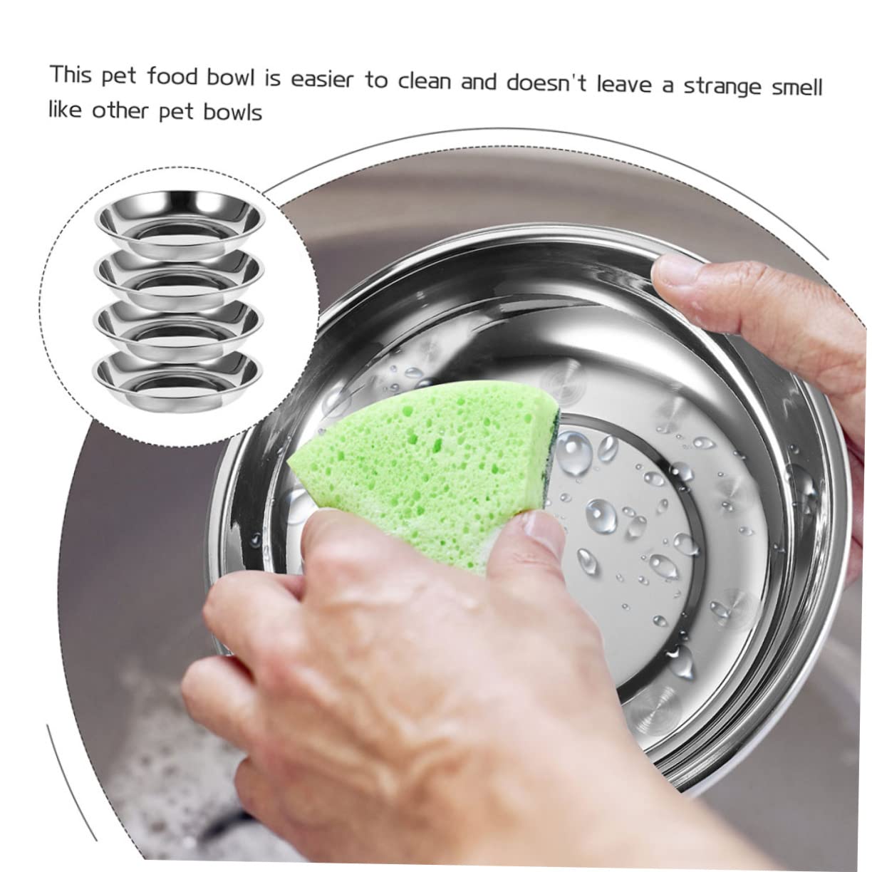 POPETPOP 20 Pezzi Ciotola Per Gatti In Acciaio Inossidabile Ciotola Per Cani In Acciaio Inox Ciotole In Acciaio Inossidabile Per Cani Ciotole Per Cibo Per Gatti In