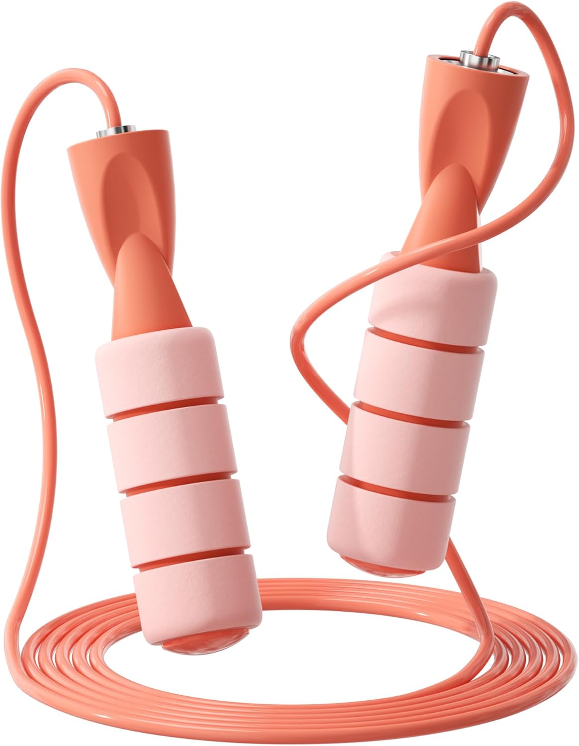 OVICX Jump Ropes for Fitness for Women Men and Kids,Tangle-Free Adjustable Skipping Ropes Workout with Ball Bearings and Memory Foam Handles