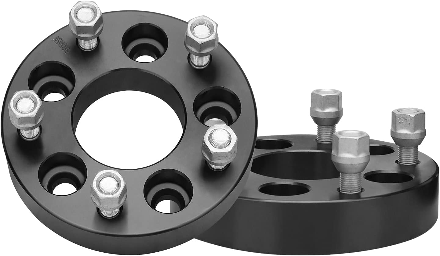 IRONTEK 5x4.5 to 5x5 Wheel Spacer Adapters Change Bolt Patern 5x114.3mm to 5x127mm (1.25" Thickness, 71.5mm Hub Bore, 1/2" x 20 Studs) Wheel Adapter Fit for Jeep TJ Cherokee Jeep Wrangler