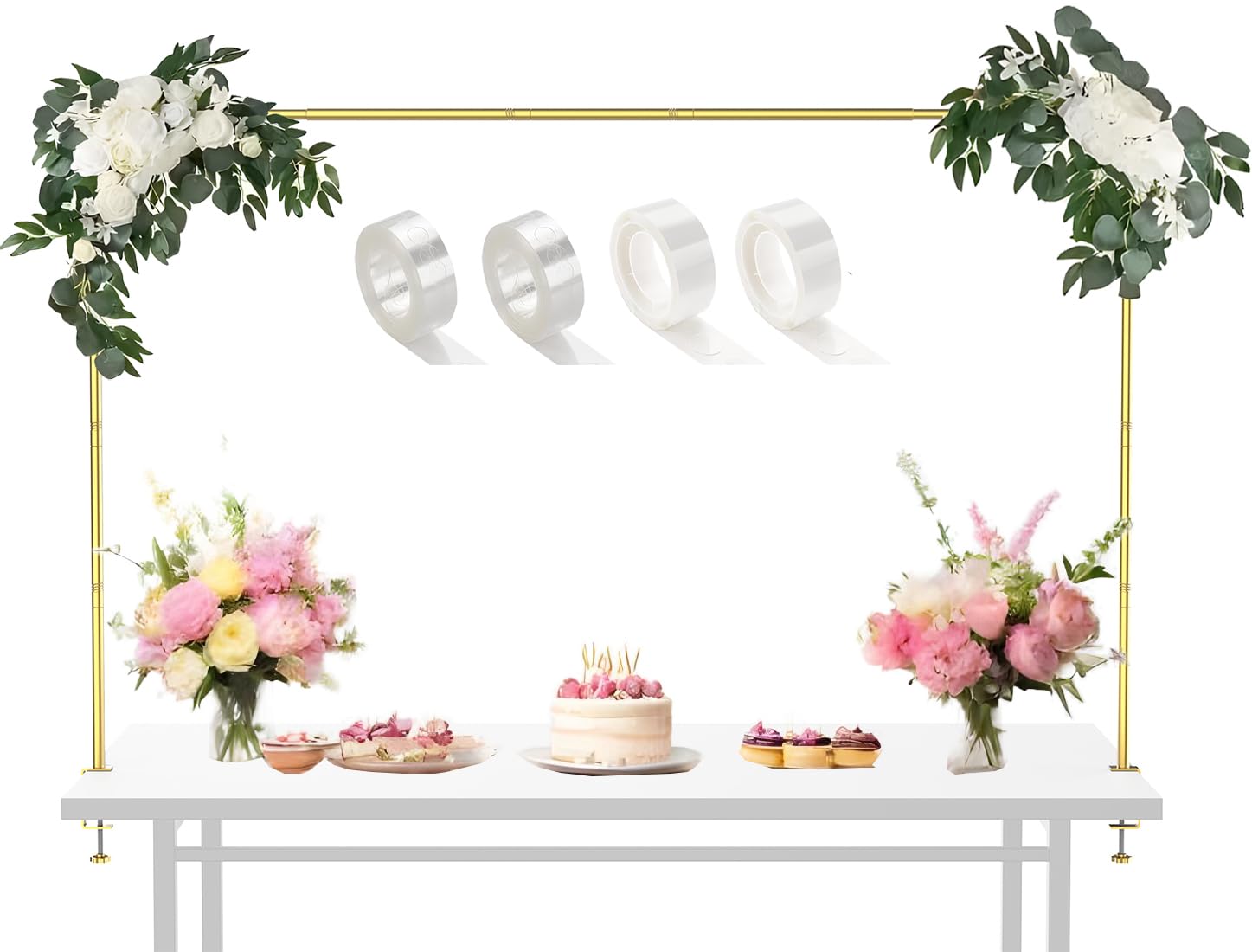 Amazon.com: LANGXUN Meatl Table Balloon Arch Kit, Adjustable