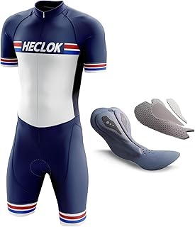 Combinaison de Triathlon pour Homme＋Professionnel de compétition Rembourré–Trisuit léger Courtes Manches pour Duathlon,Natation,Cyclisme,Course de vélo,vêtements de Cycliste