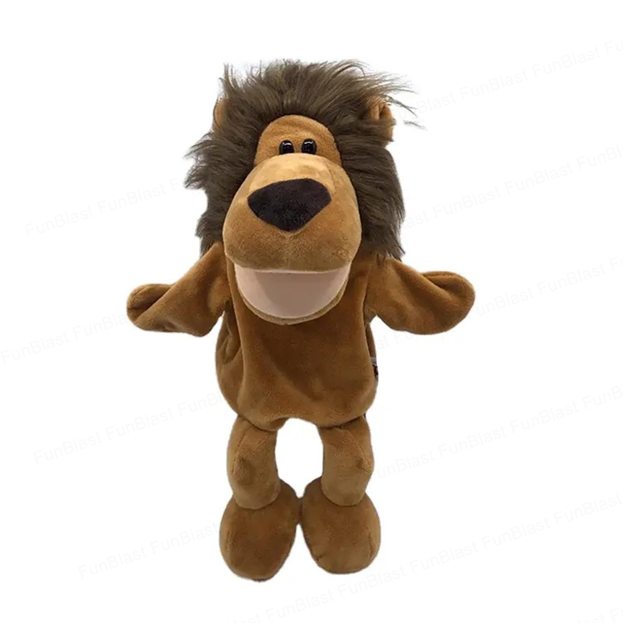 FunBlast Hand Puppets for Kids β Cute Animal Soft & Interactive Plush Lion Puppets for Storytelling, Role Play & Learning Toys, Perfect for Toddlers & Children (Dark Brown)