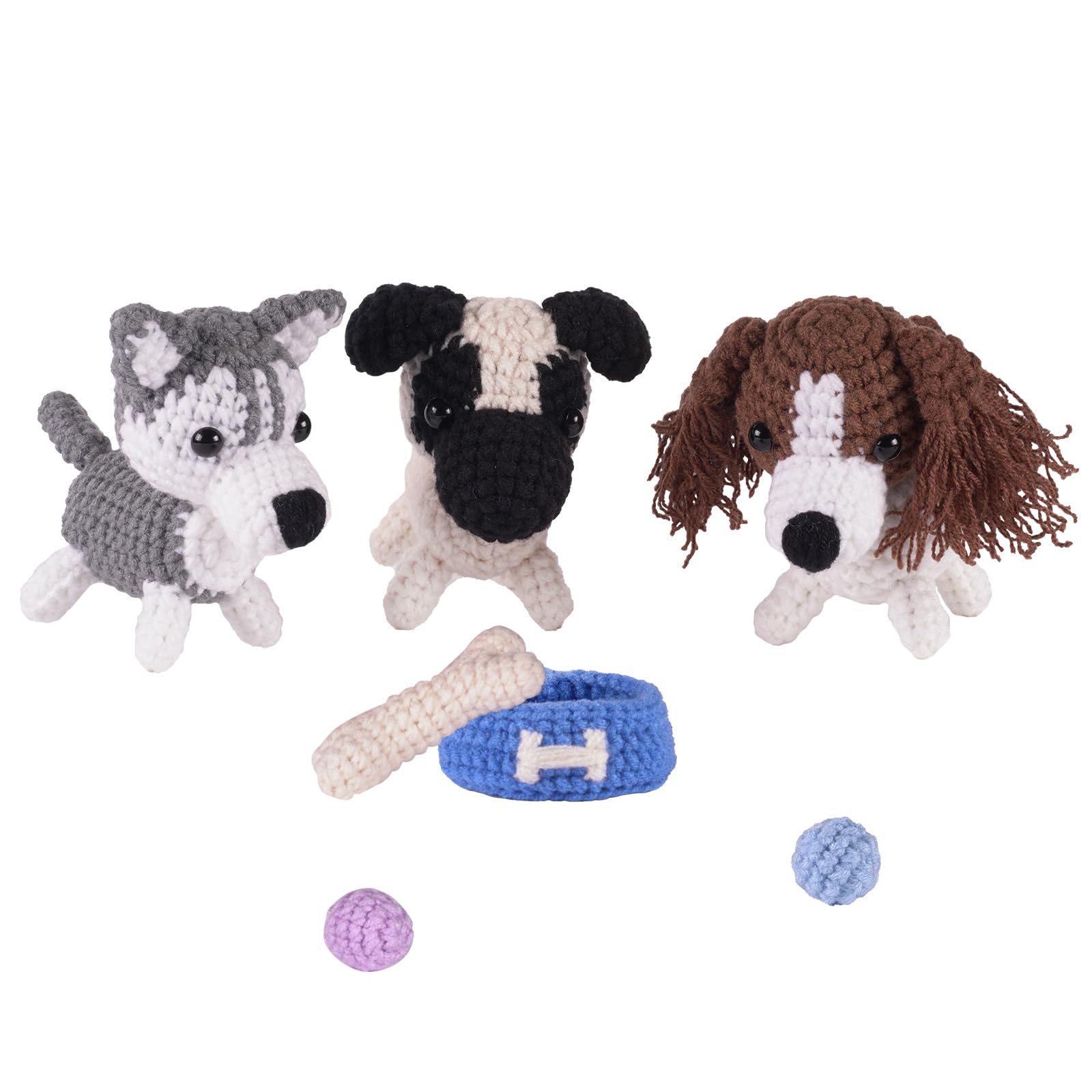 Amazon.co.jp: YYKSYDPT 3個パック 犬用かぎ針編みキット 初心者向け