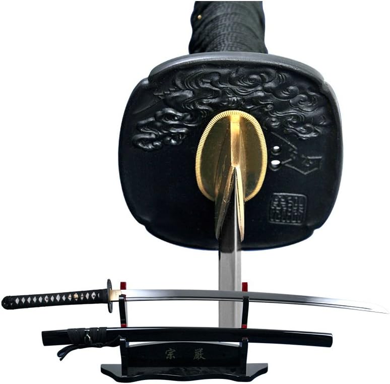 JUBEI Brand Water Dragon Differentially Hardened 1060 Samurai Katana Sword Sharp